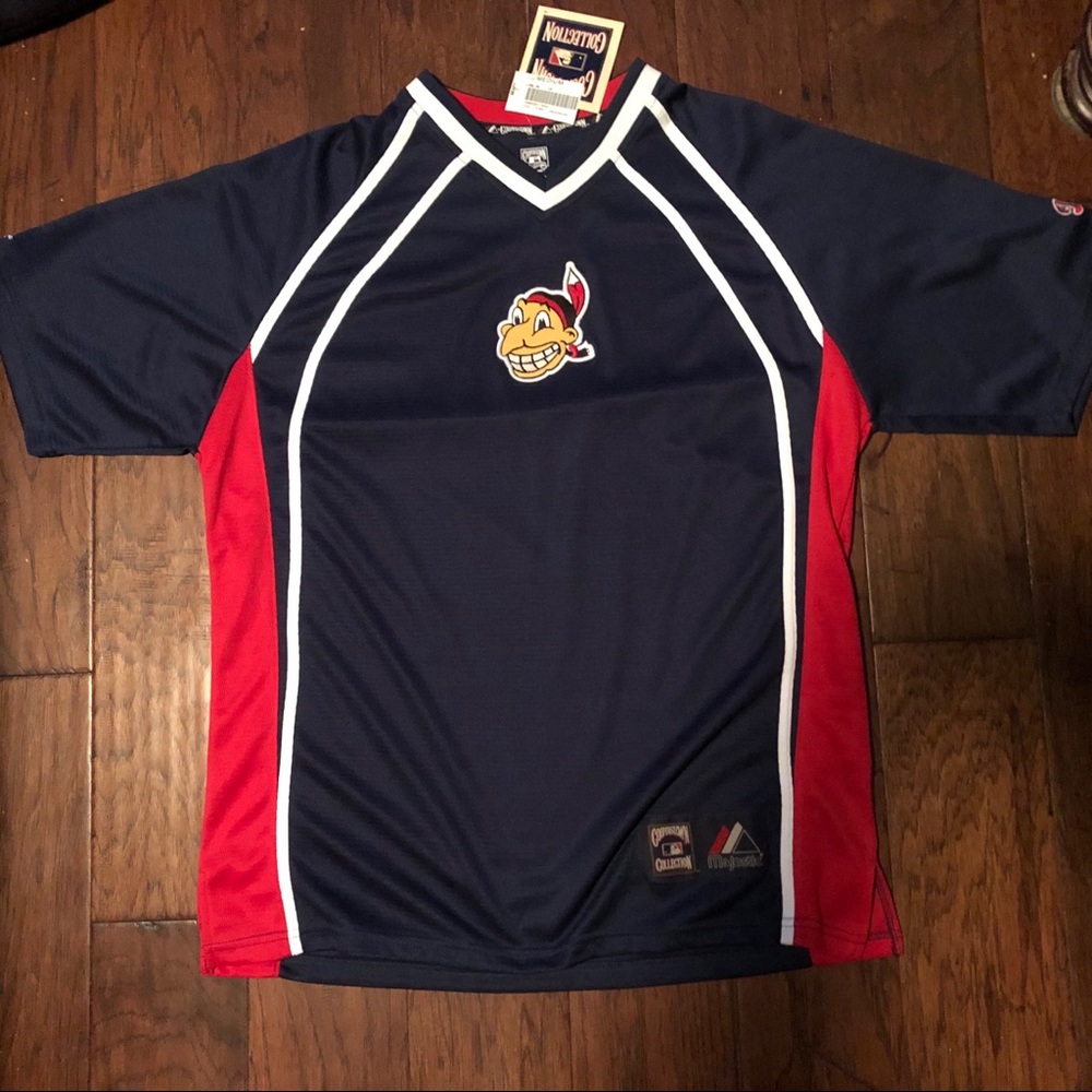 NWT Retired LOGO Cleveland Indians Jersey